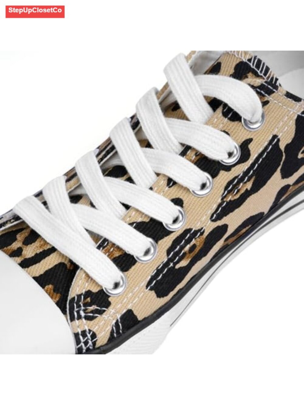 Women's Canvas Sneakers Lace-Up Low-Top Comfortable Breathable Non-Slip - Picture 4 of 6